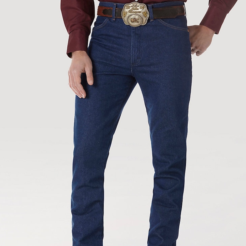 WRANGLER® COWBOY CUT® SLIM FIT JEAN IN PREWASHED INDIGO SIZE 36